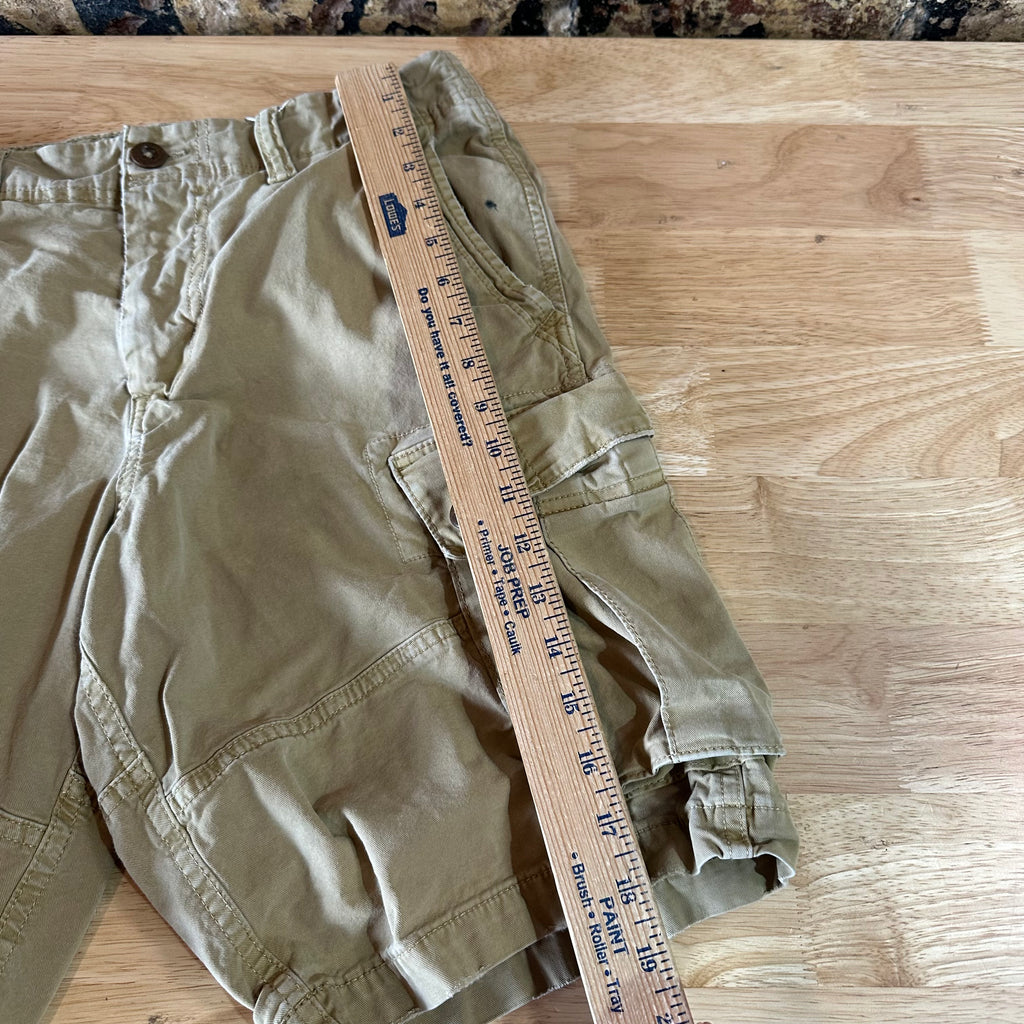 American Eagle Outfitters Classic Cargo Shorts Mens 31 Tan 9.5" inseam