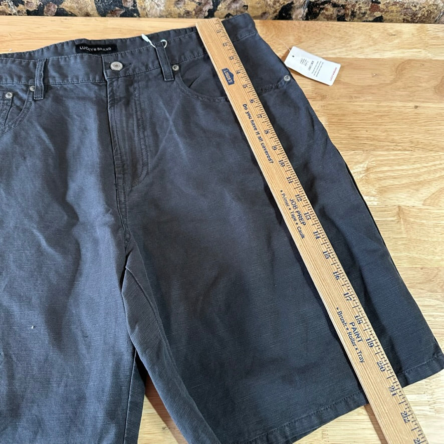 Lucky Mens 34 Black Shorts NEW