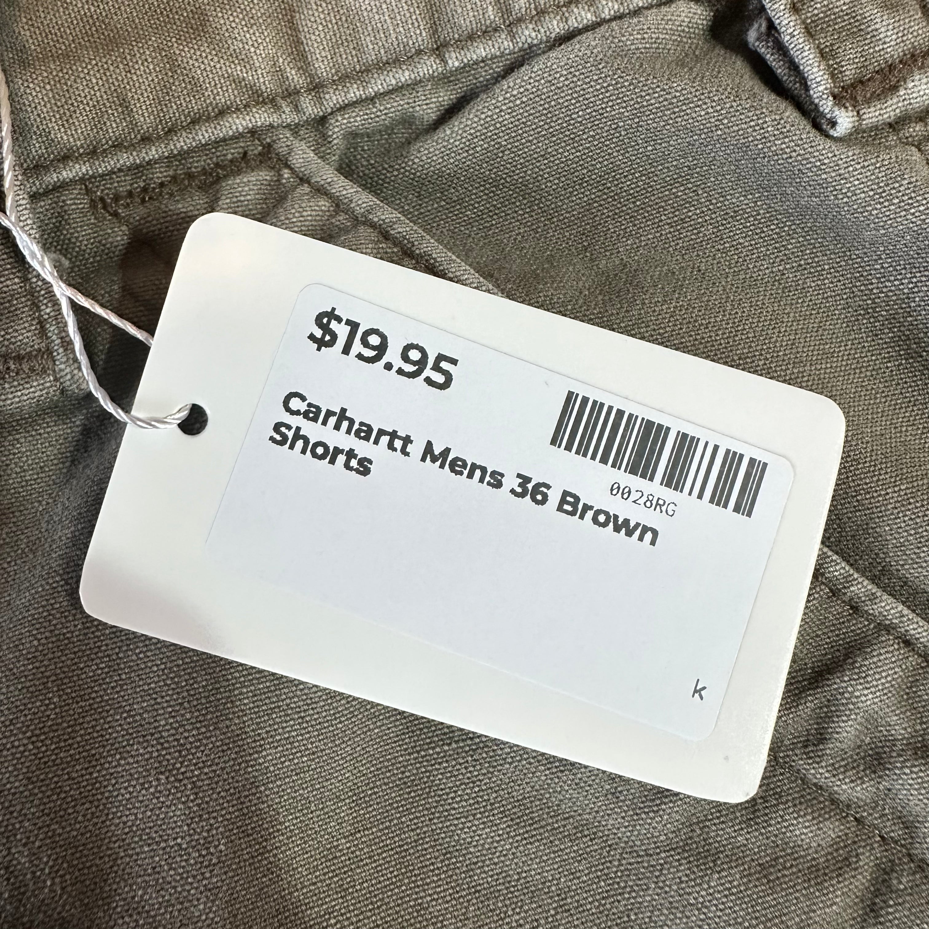 Carhartt B147 LBR Shorts Mens 36