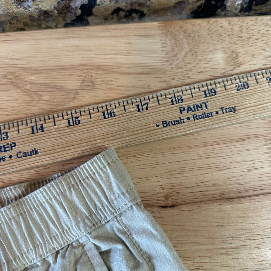 prAna Cargo Pants Mens Medium Tan Tapered Leg NEW NWT