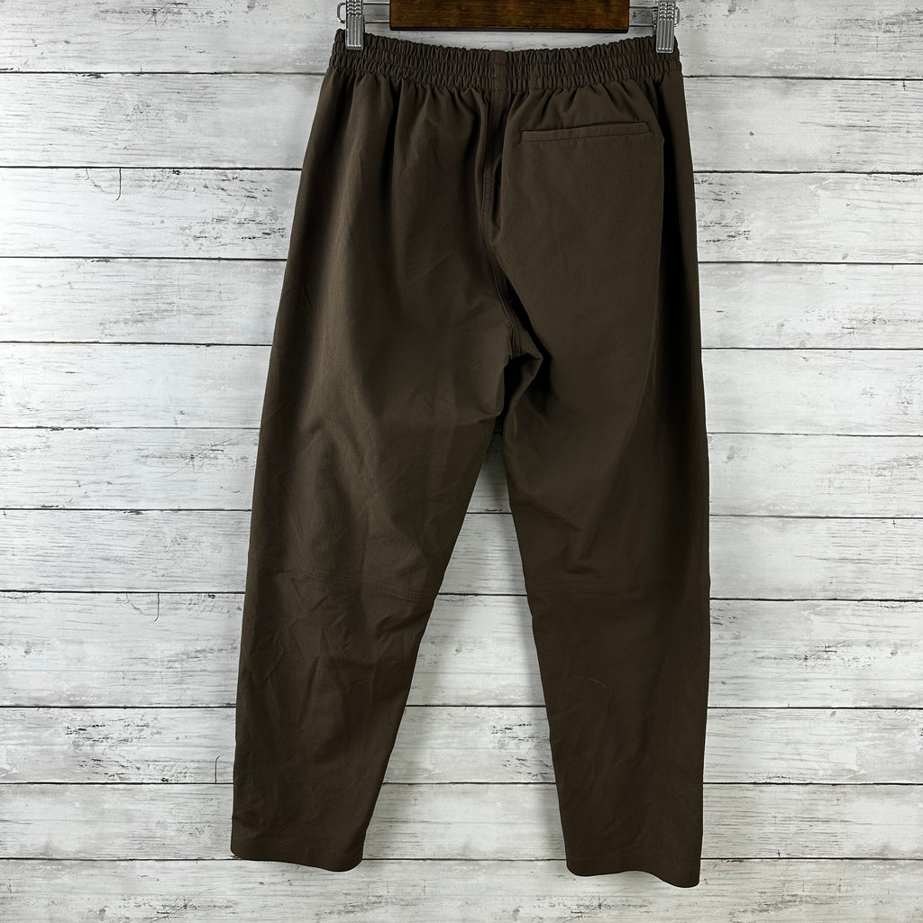 Outdoor Voices Pants Women Small Brown Cropped Elastic Waist Activewear 26x25