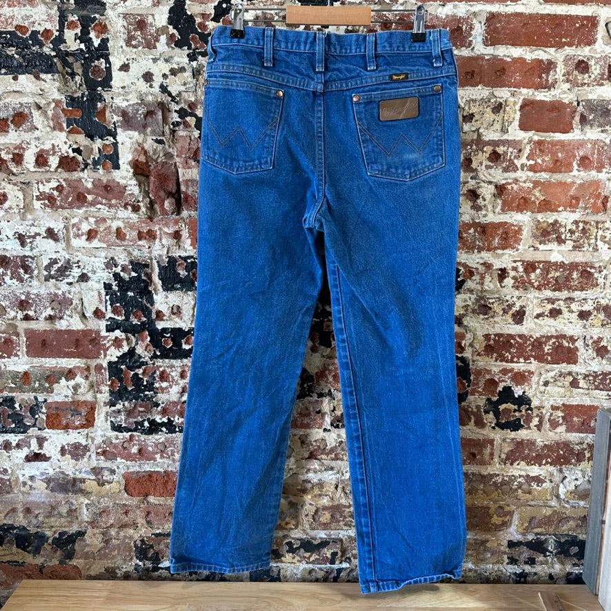 Wrangler Mens 34x31 Blue Jeans