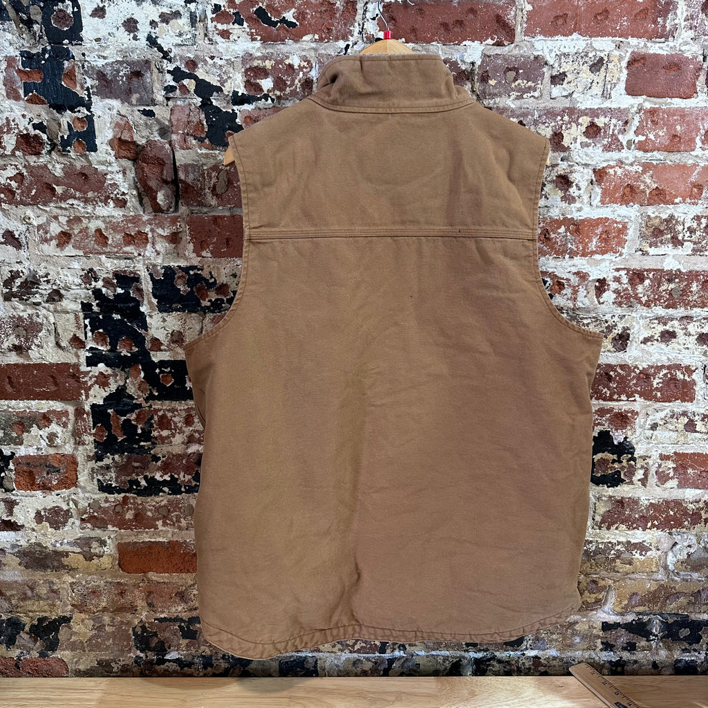 Carhartt Brown Sherpa Lined Men's Large Tall Vest