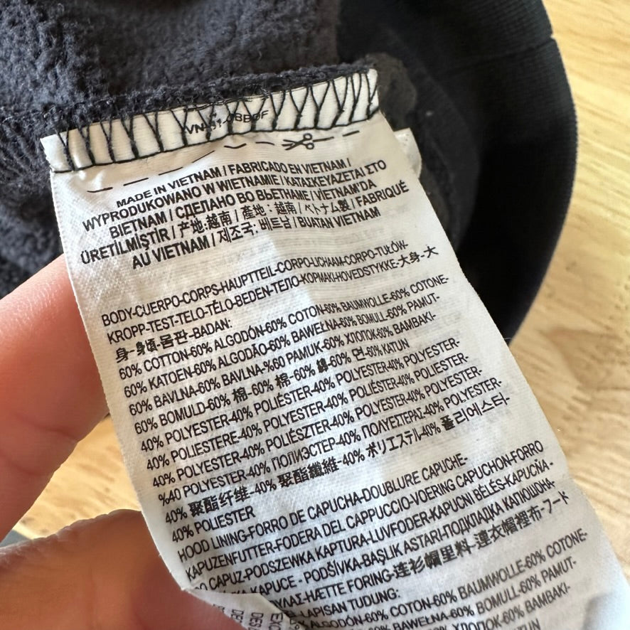 VANS off the wall Men’s Large Black Hoodie With Red Logo