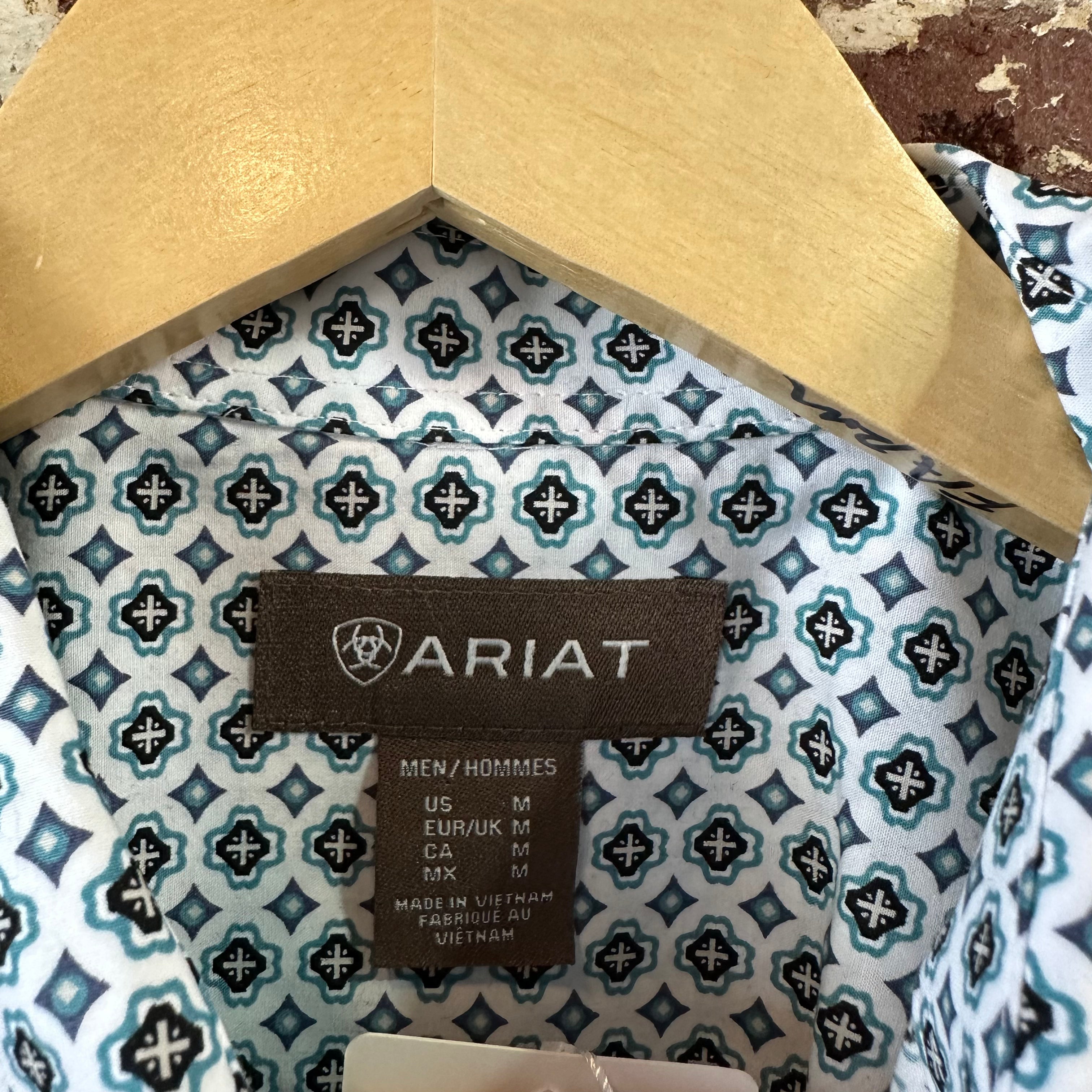 Ariat Button Up Shirt Mens Medium Western