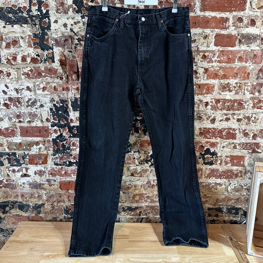Wrangler Mens 34x34 Black Jeans