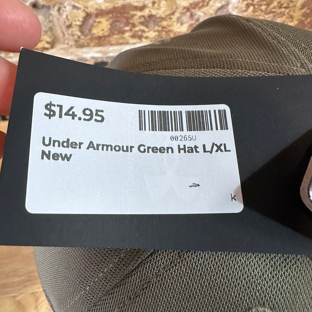Under Armour UA Men's Green w/black logo Classic Fit L/XL Cap Hat NWT