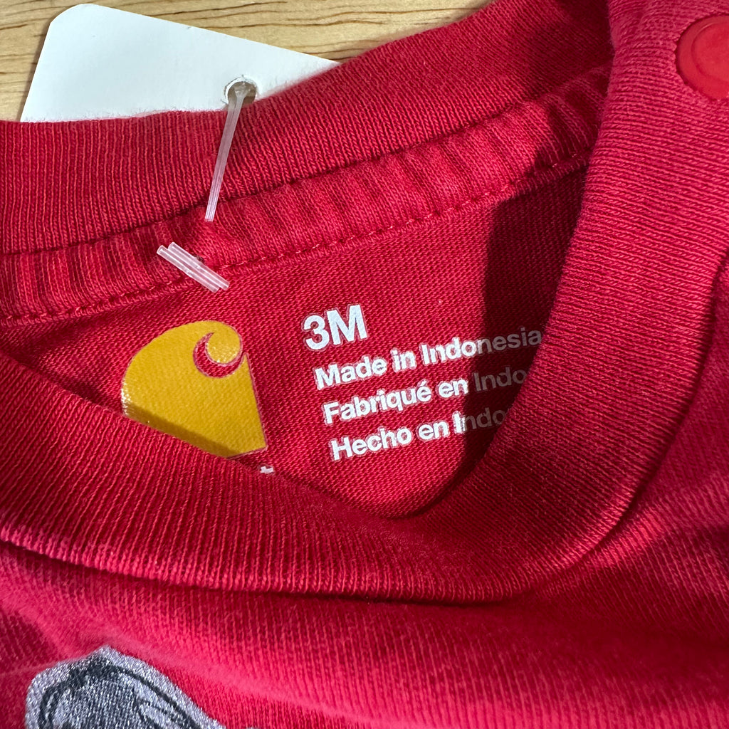 Carhartt Boys 3M red Onsie