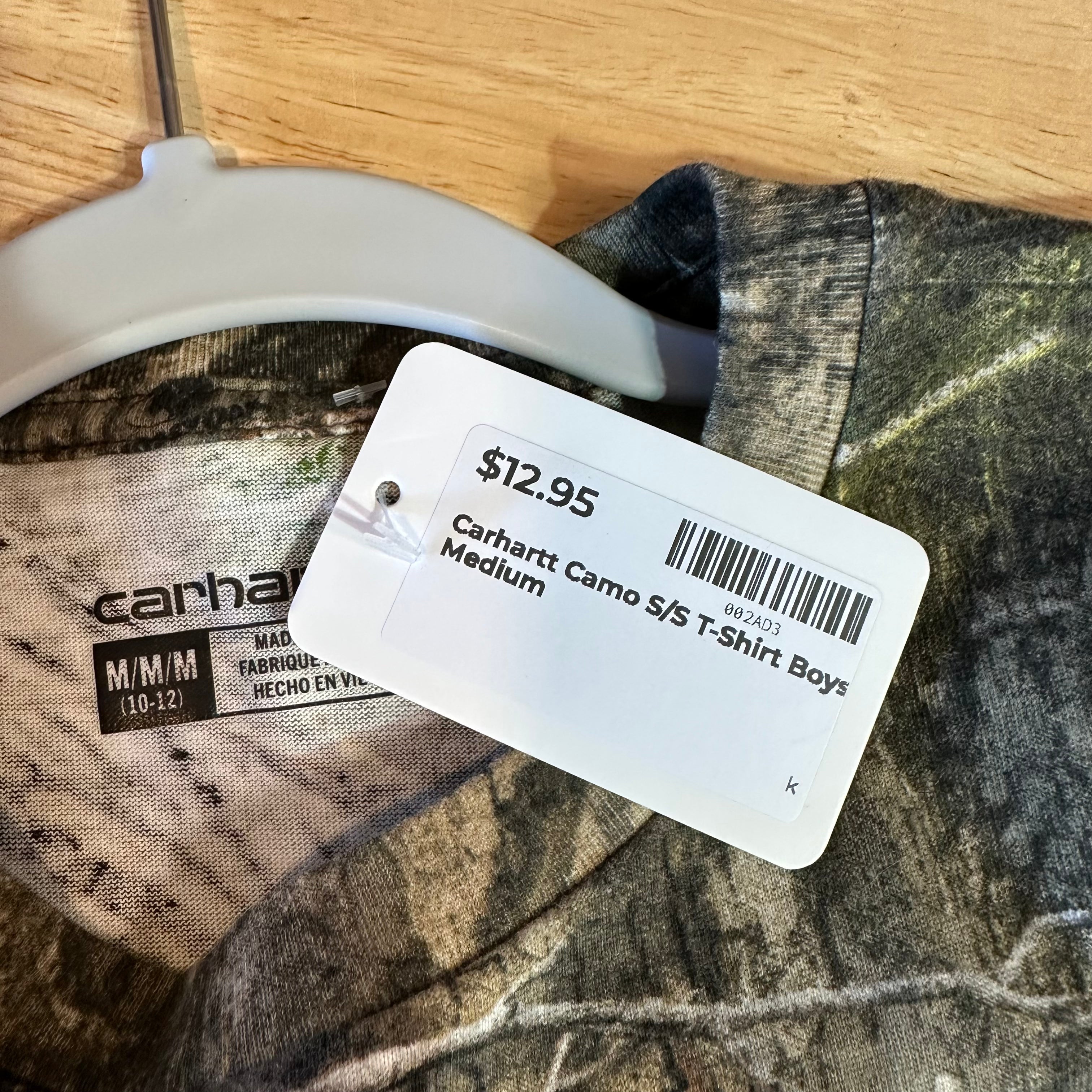 Carhartt Short Sleeve Camo T-Shirt Boys Medium