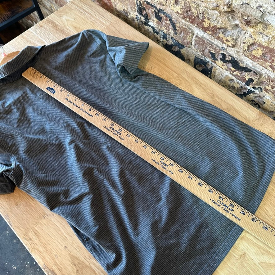 Prana Polo Shirt Mens Small Gray Golf Short Sleeve Casual Work