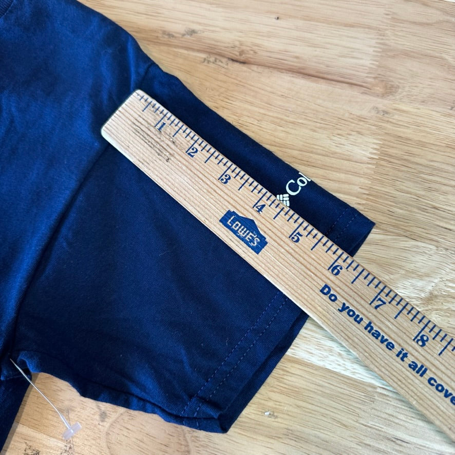 Columbia Fleece Boys XL Short Sleeve T-shirt Navy Blue Always Outside