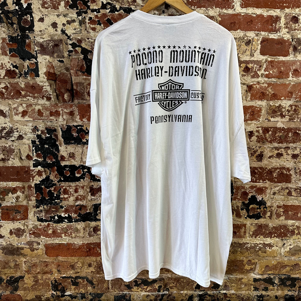 Harley Davidson Men's 5XL Short Sleeve White T-Shirt NEW
