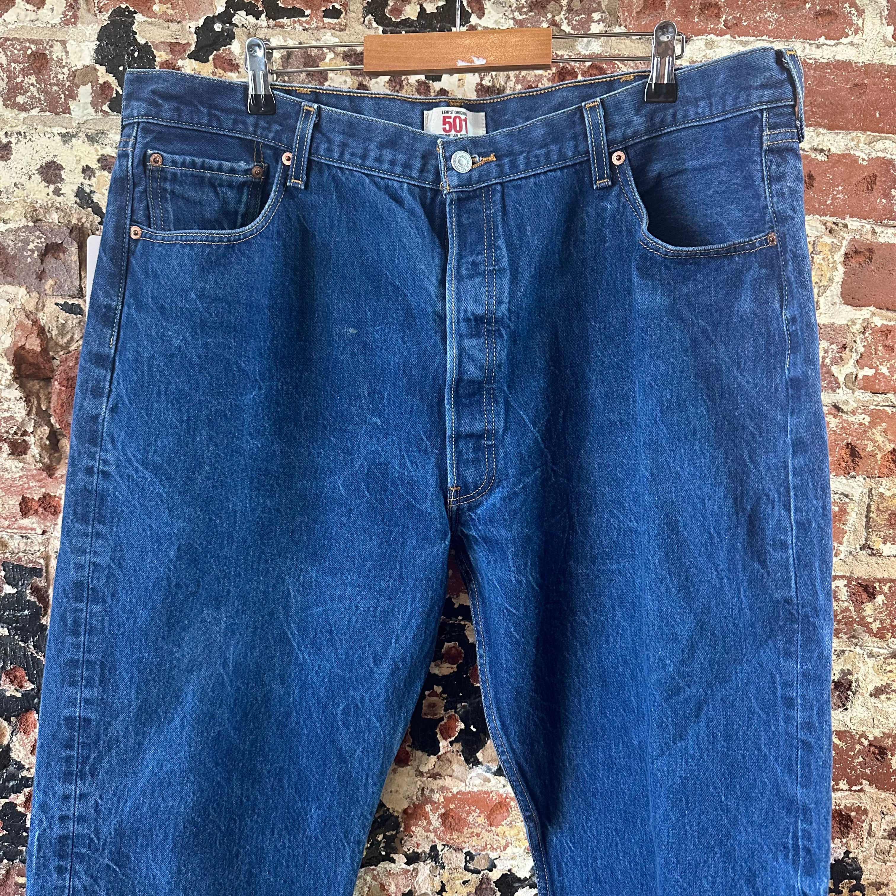 Levi's 501 Mens 44x30 Blue Jeans