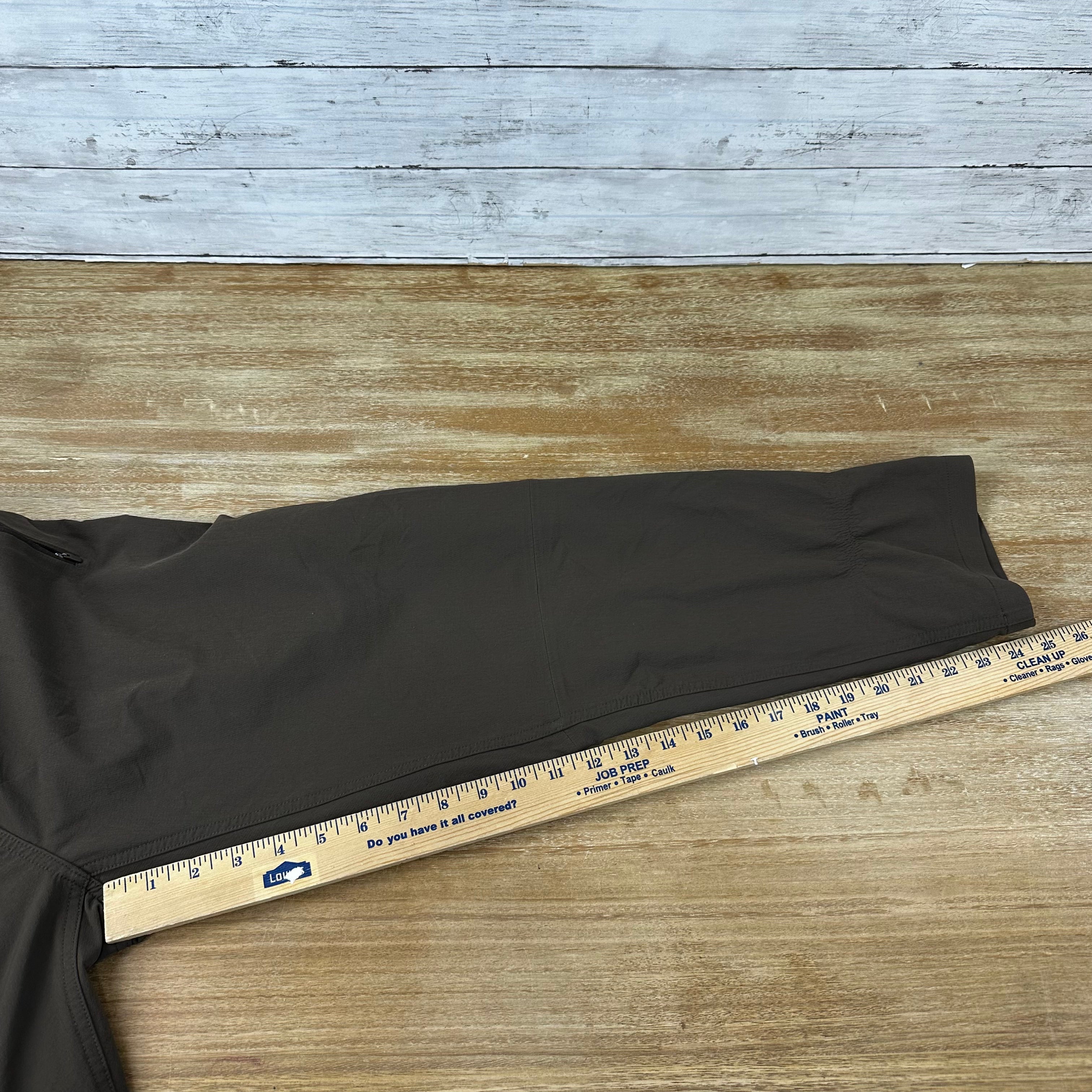 Outdoor Voices Pants Women Small Brown Cropped Elastic Waist Activewear 26x25