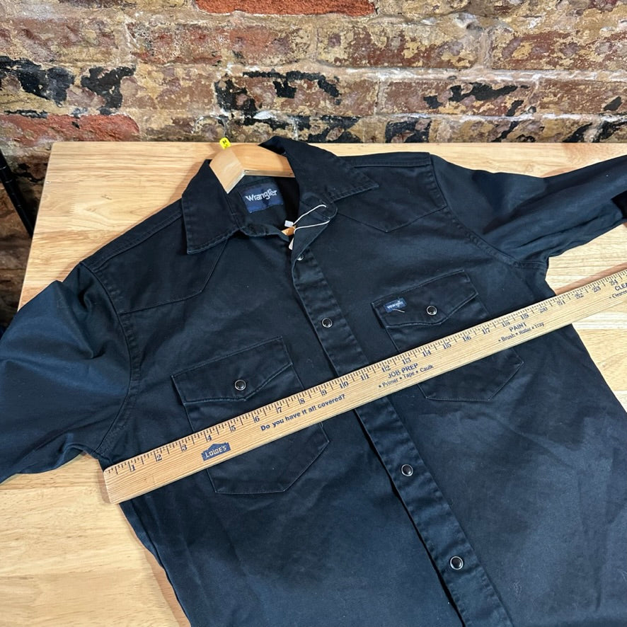 Wrangler Men's Medium Black Western Shirt