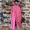 Carhartt Girls 2T Pink Bibs
