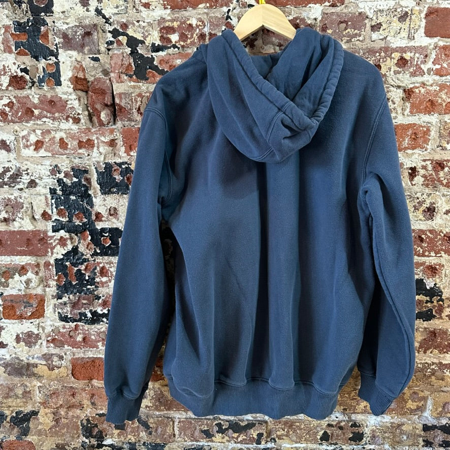 Carhartt Blue Zip up Sweatshirt Mens Medium