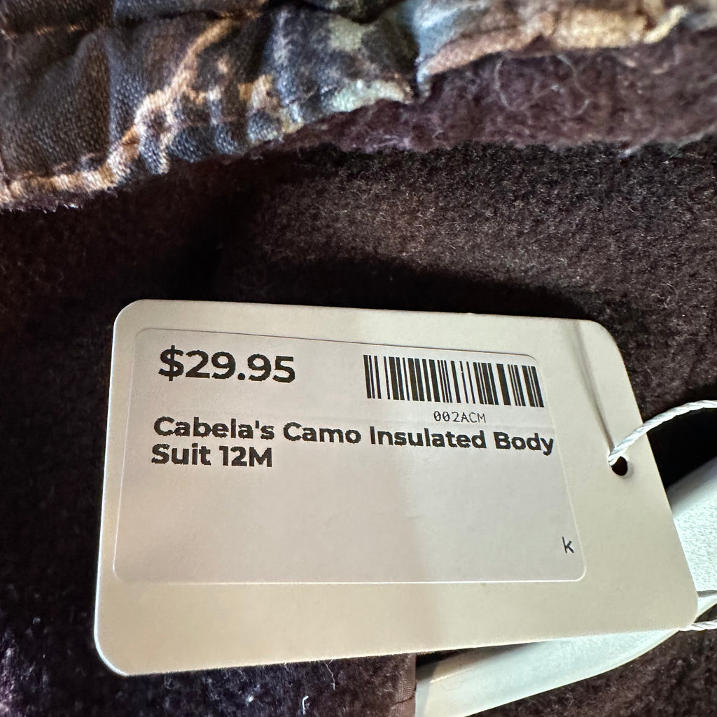 Cabela's Camo Insulated Body Suit 12M