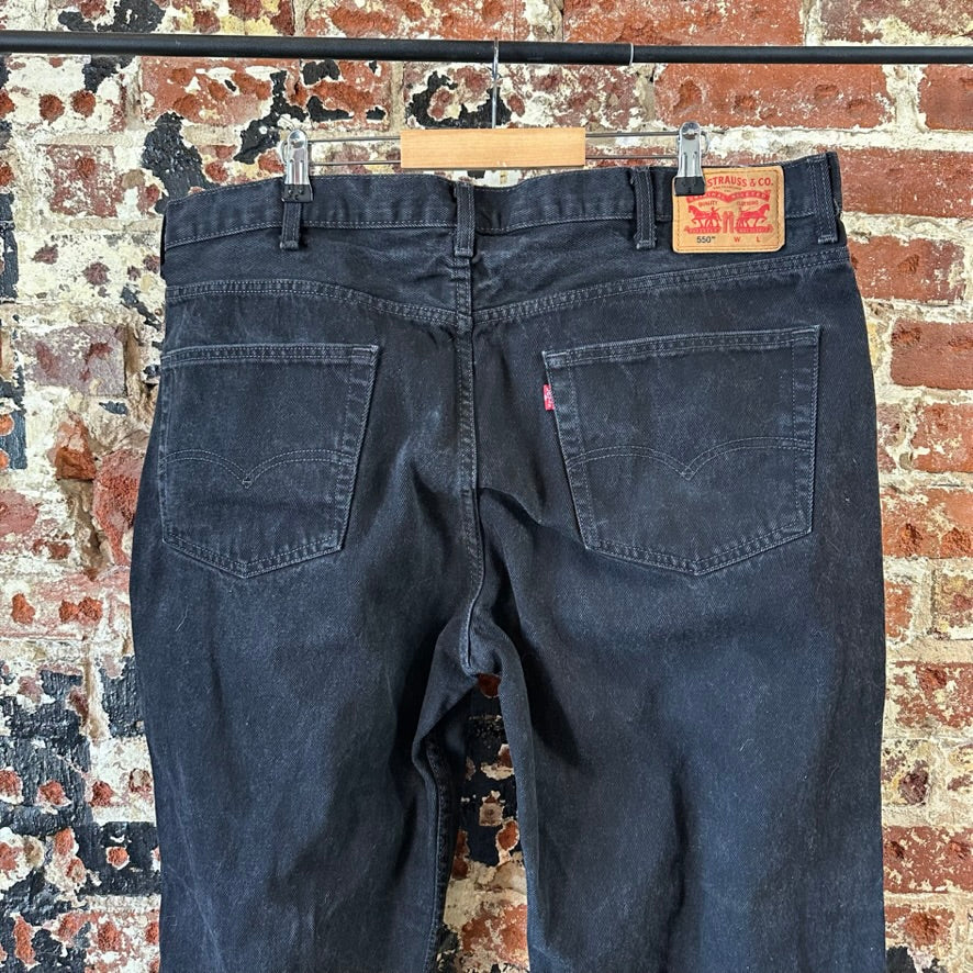 Levi's Mens 44x29 Black Jeans