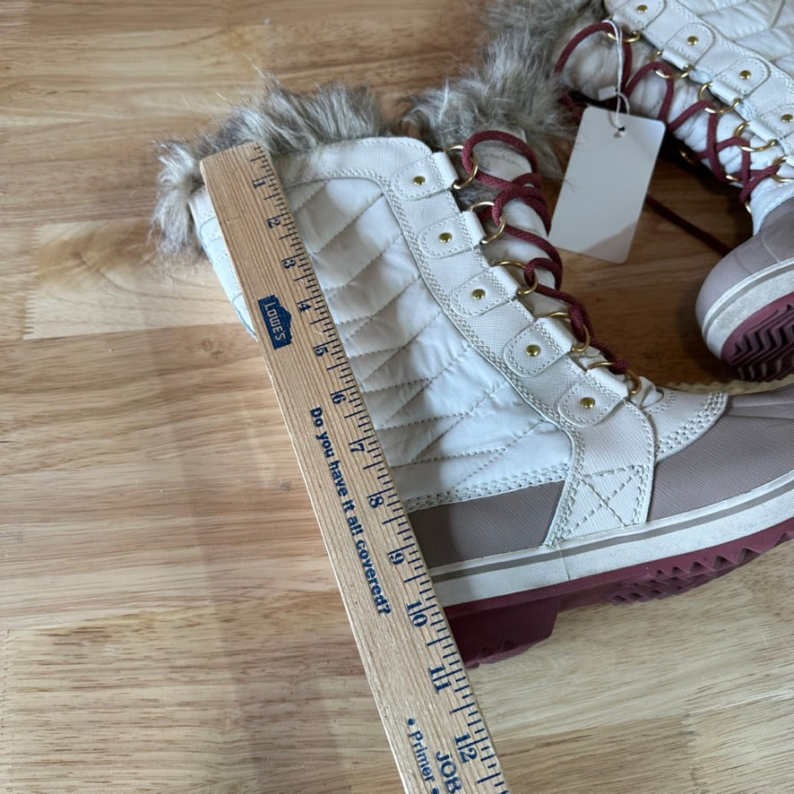 Sorel Tofino II Winter Womens Waterproof Boot Tan White Size 8