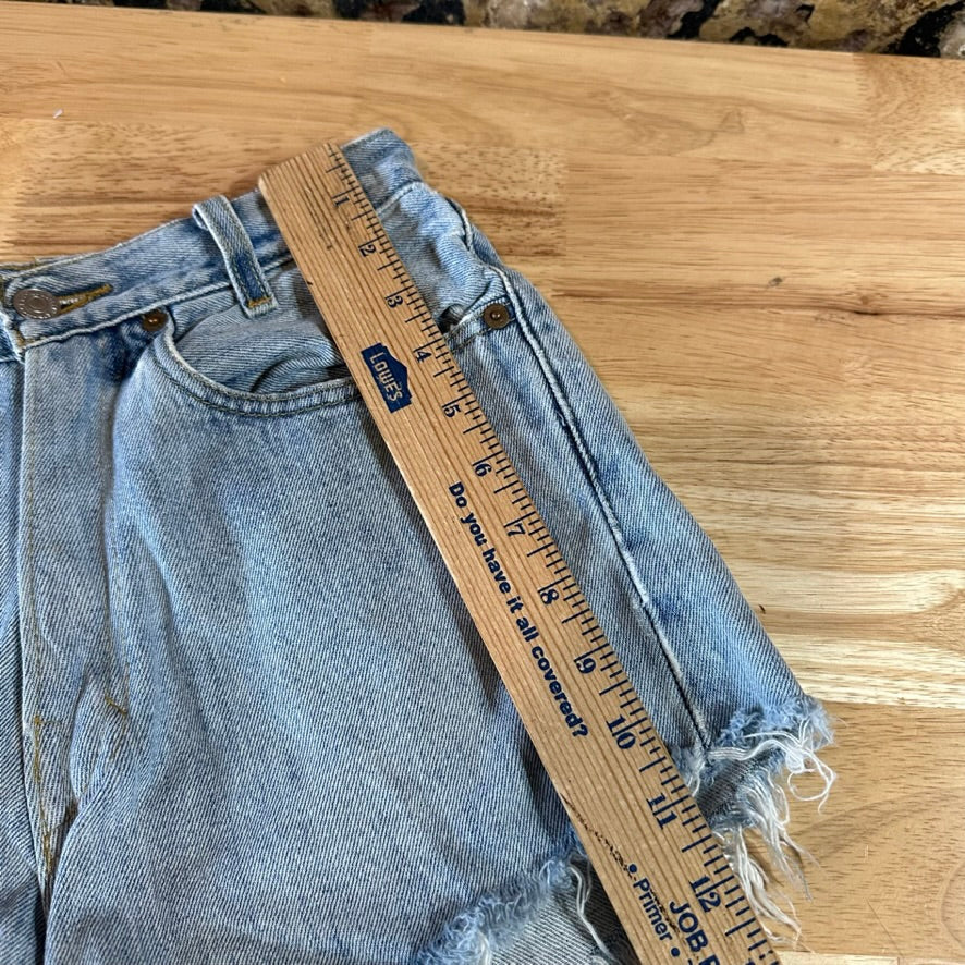 Levi's Cut Off Denim Jean Shorts Womens 26 Distressed