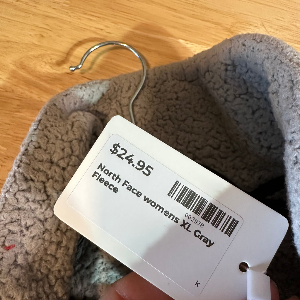 North Face Womens XL Gray Fleece Jacket