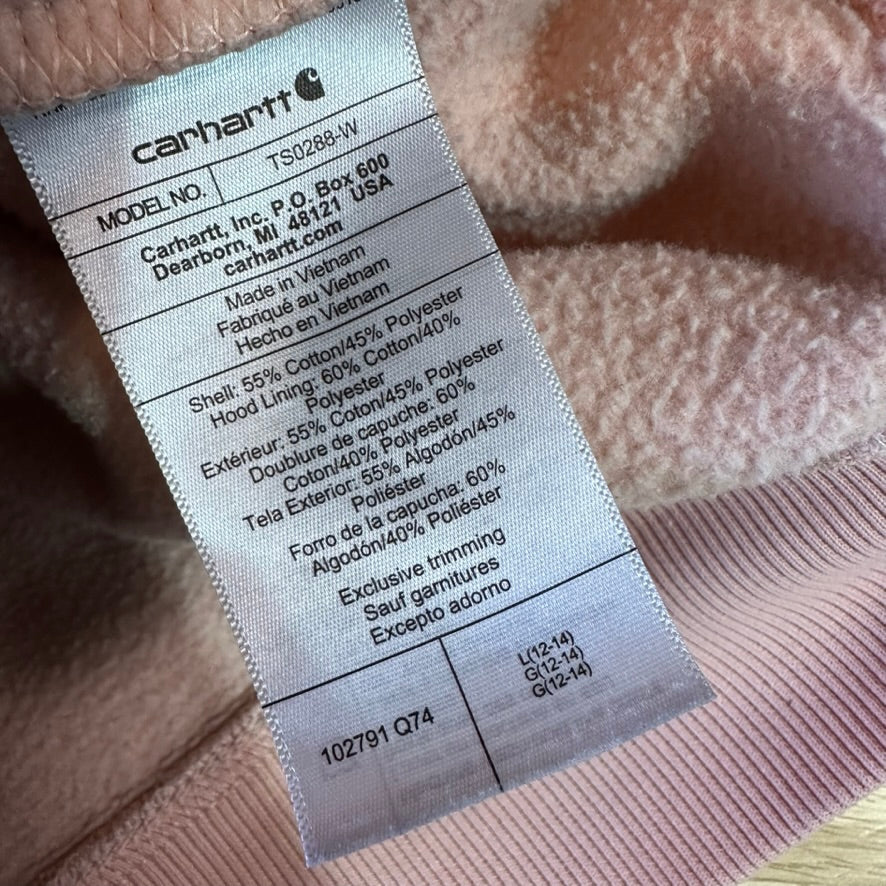 Carhartt Pink Hoodie Womens Large