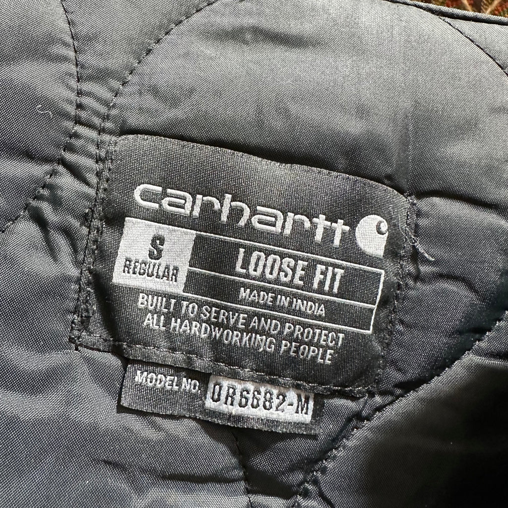 Carhartt Mens Small Black Insulated Bibs
