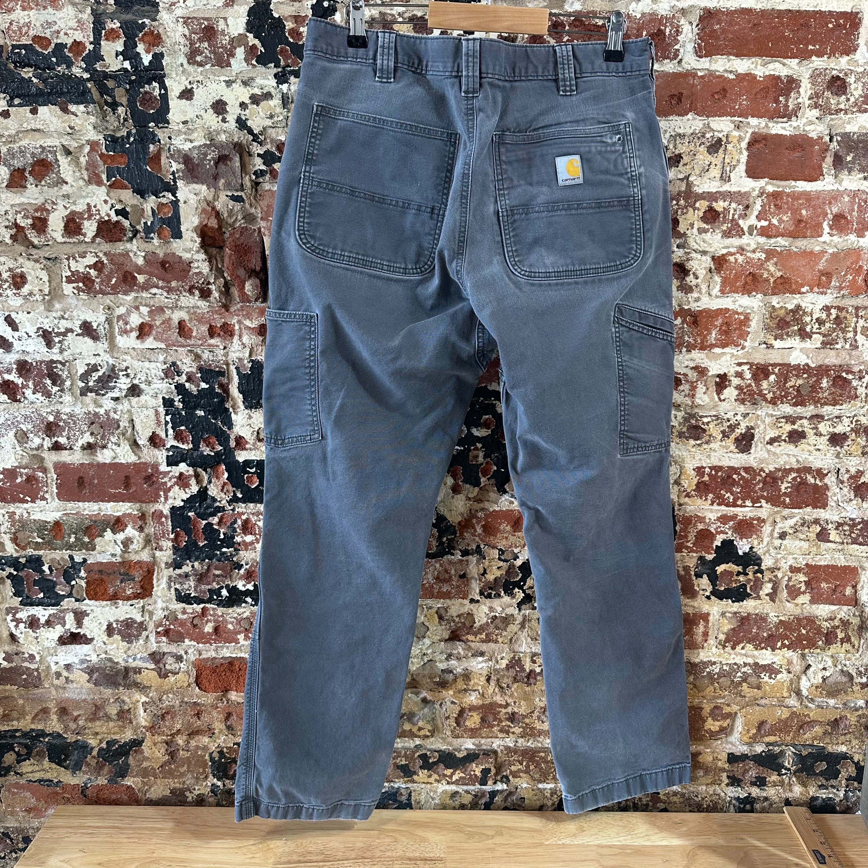 Carhartt Mens 34x32 Gray Pants