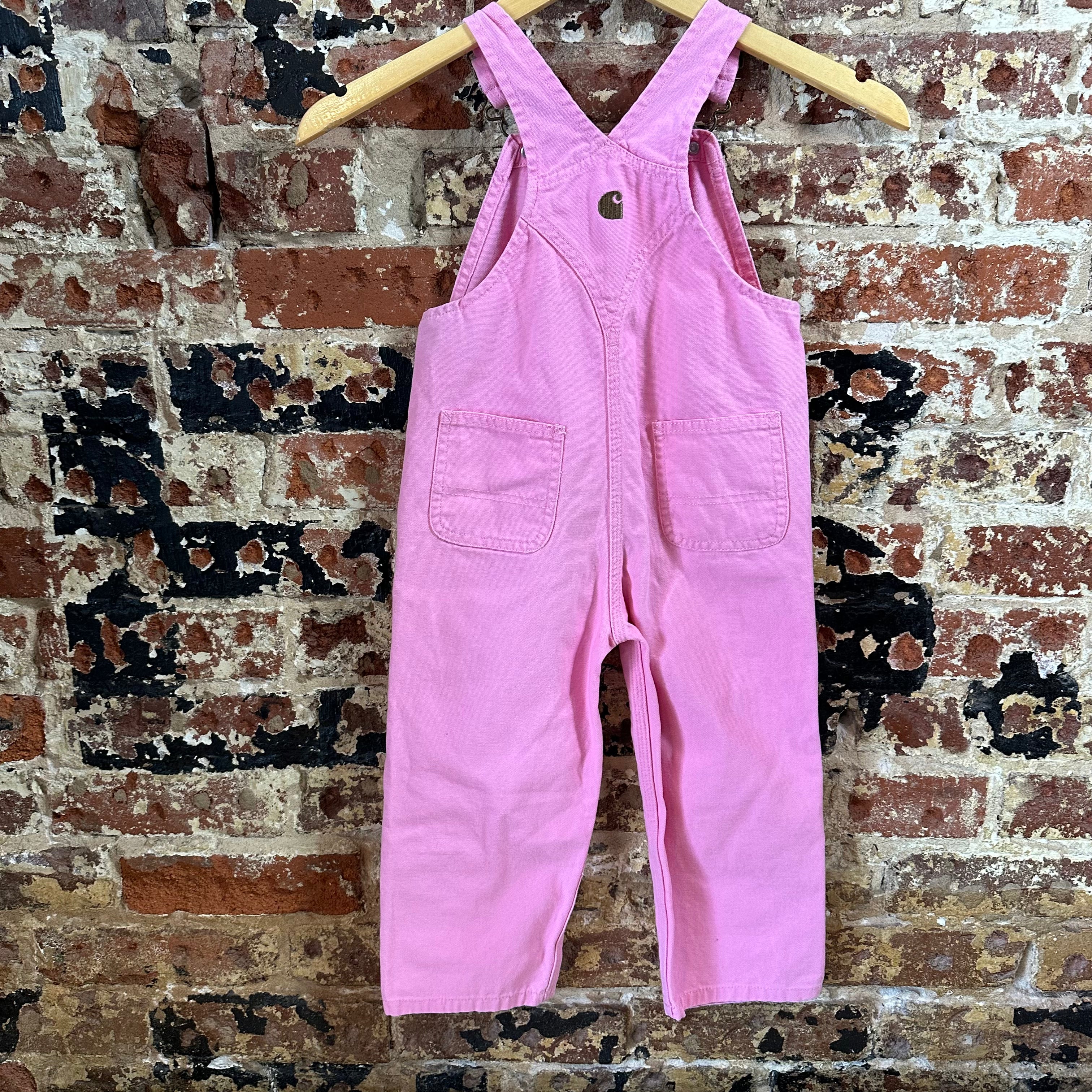 Carhartt Pink Bibs Girls 3T