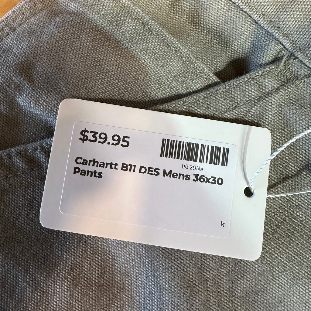 Carhartt B11 DES Mens 36x30 Pants