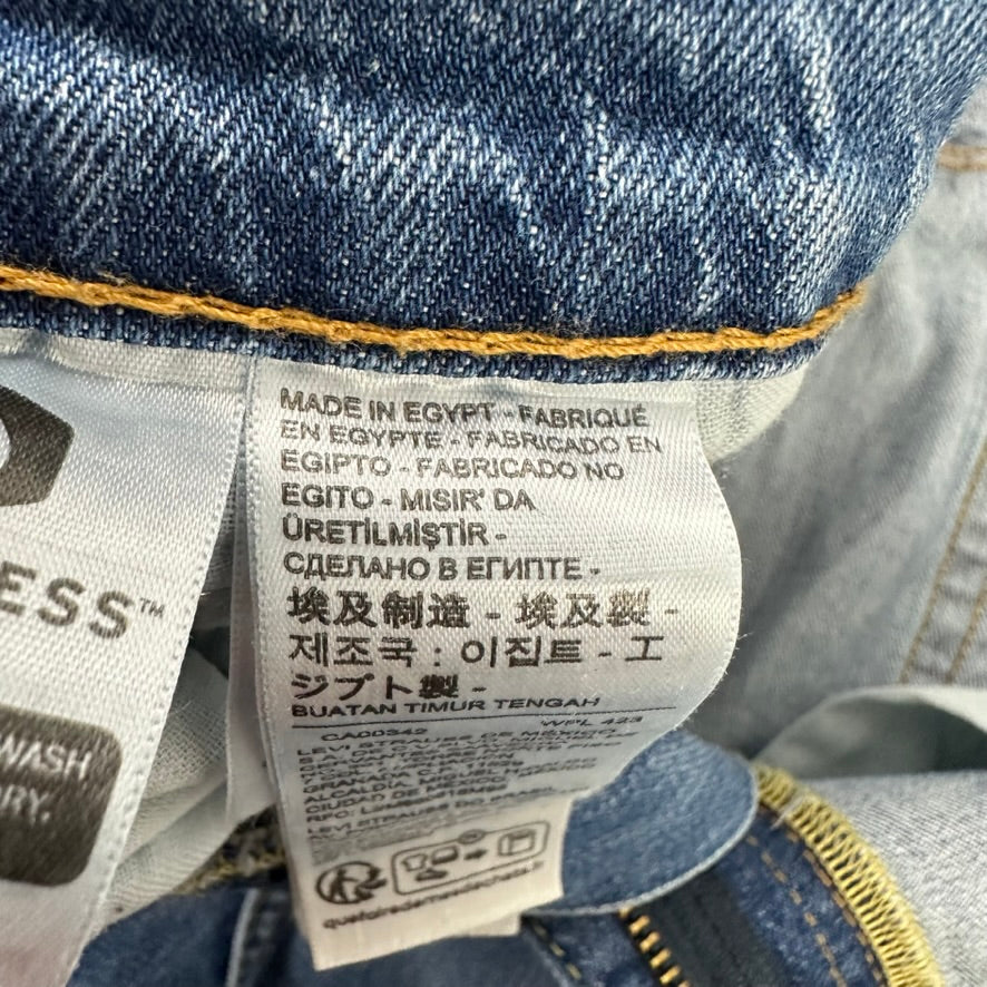 Levis 505 Jeans Mens 36x32 Regular Zip fly Blue denim Levi's