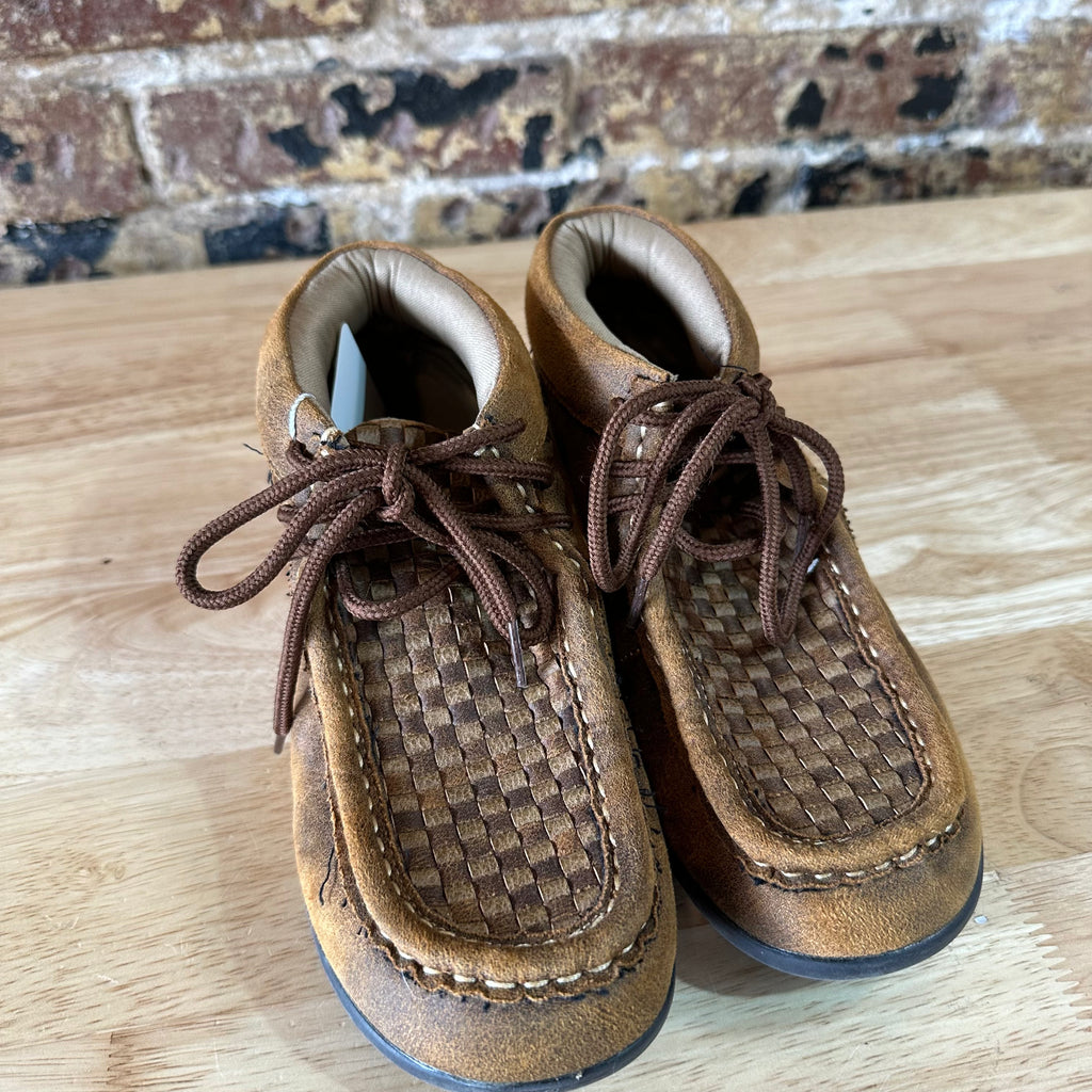 Dbl Barrell Toddler Boys Kids Sz 1 Carson Brown Leather Shoes