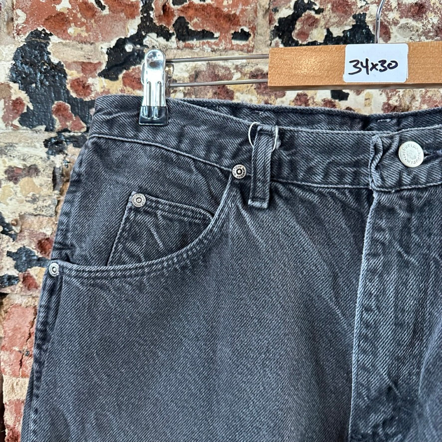 Wrangler Mens 34x30 Black Jeans