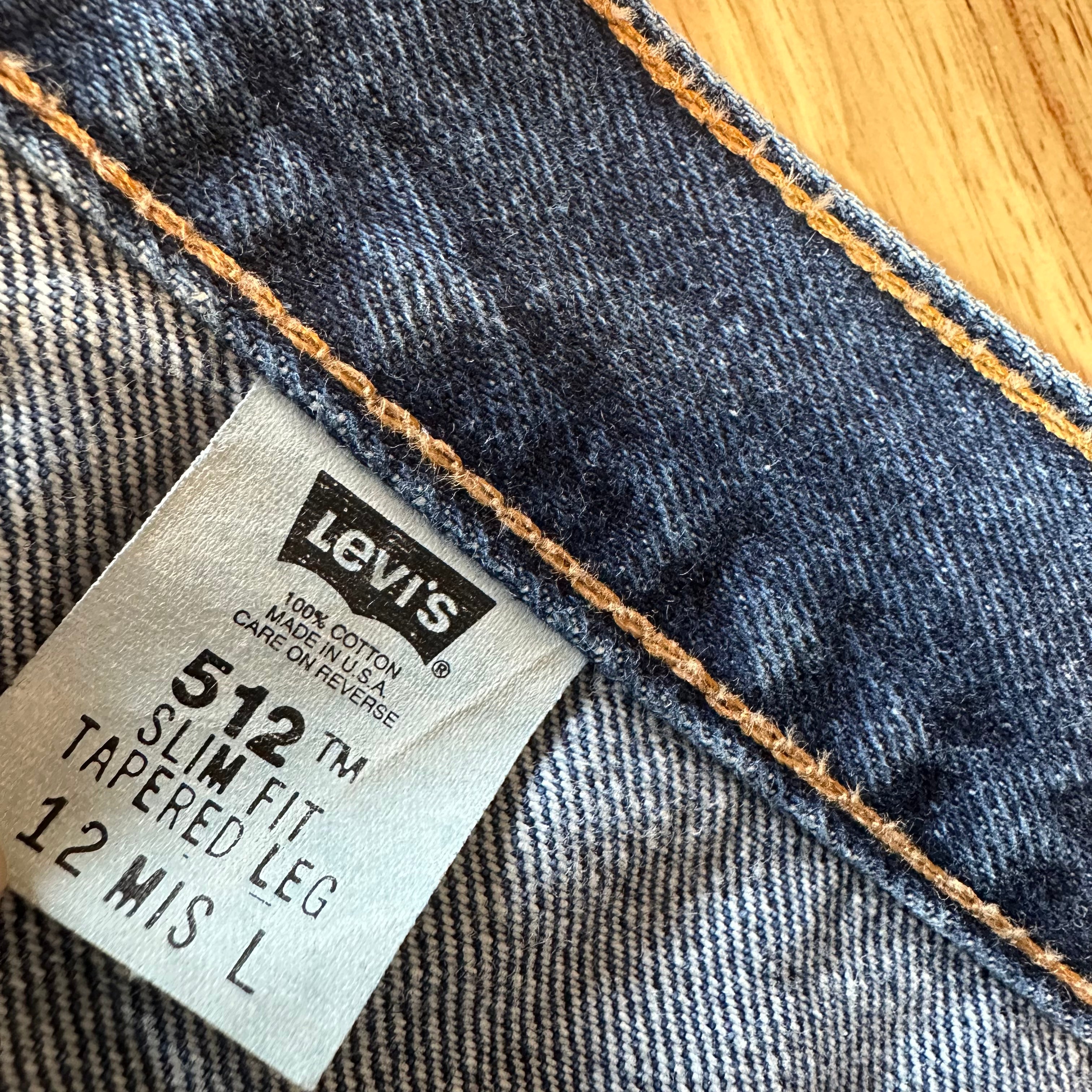 VTG Levi's 512 Womens 12 Long Jeans
