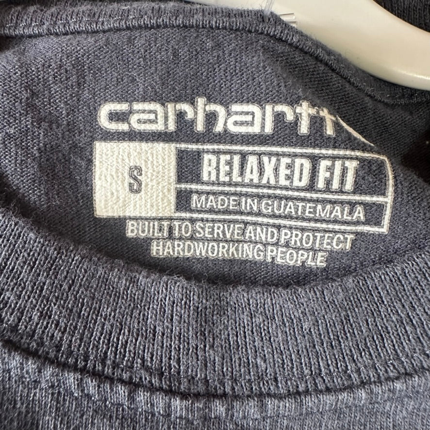 Carhartt Mens Small Sleeveless Blue T-Shirt