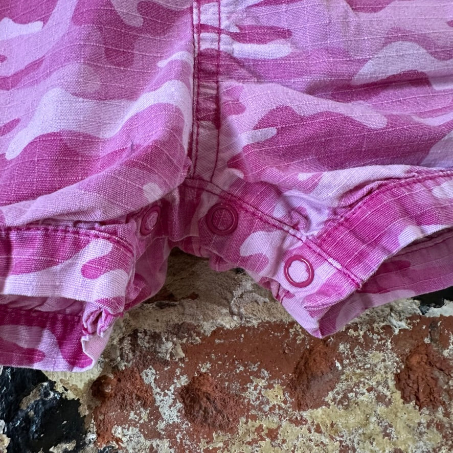 Carhartt Girls 18M Pink Camo Bibs