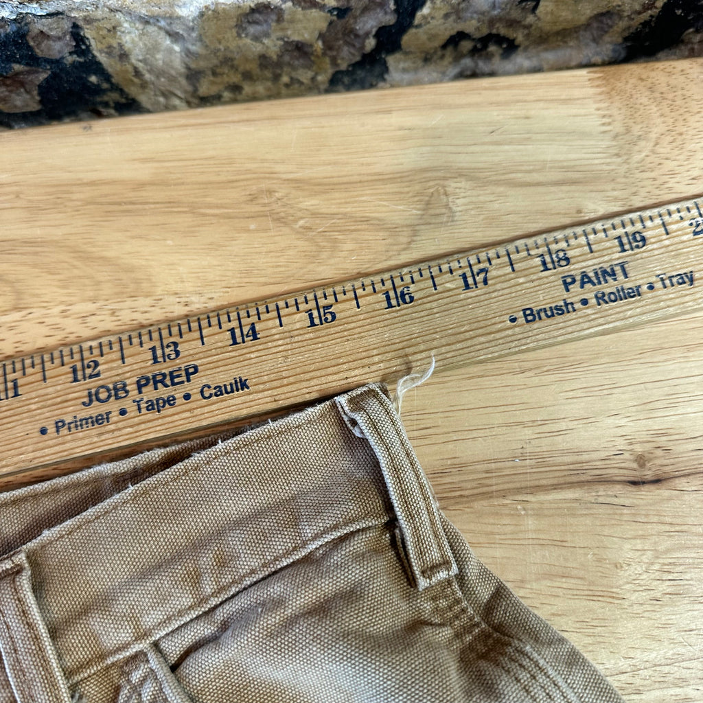 Carhartt Flannel Lined Brown Pants Mens 32x34