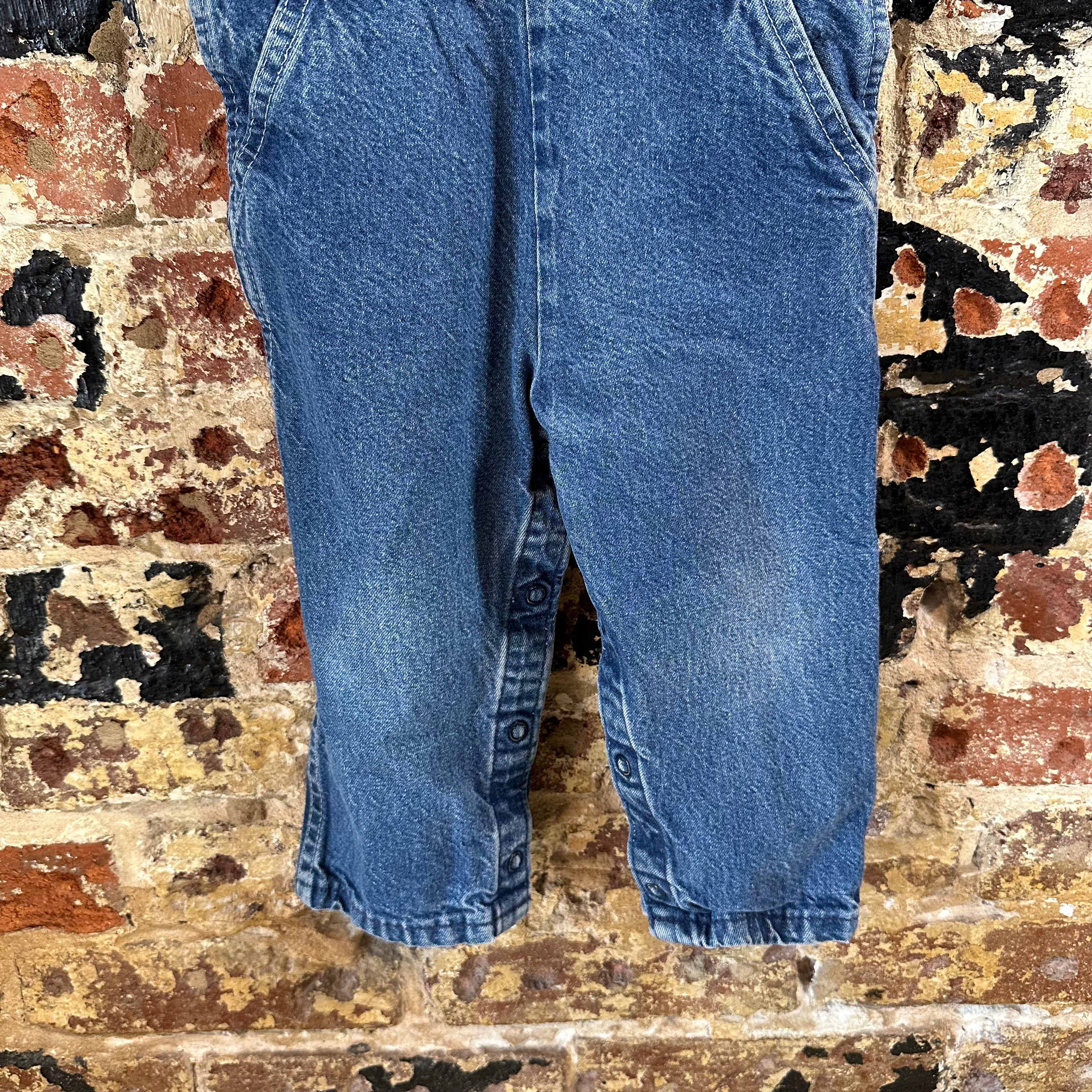 VTG OSHKOSH Jean Bibs Boys 3T