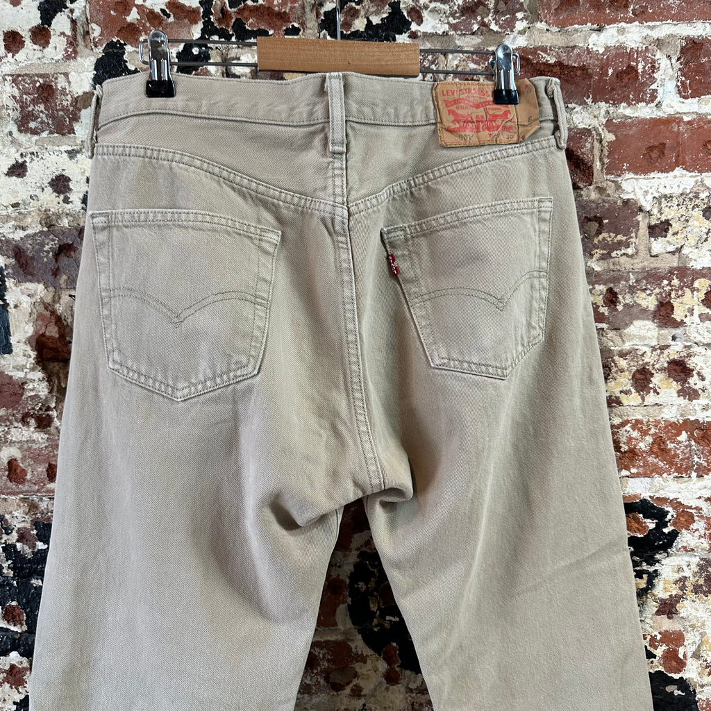 Levi's 501 Mens 33x30 Tan Jeans