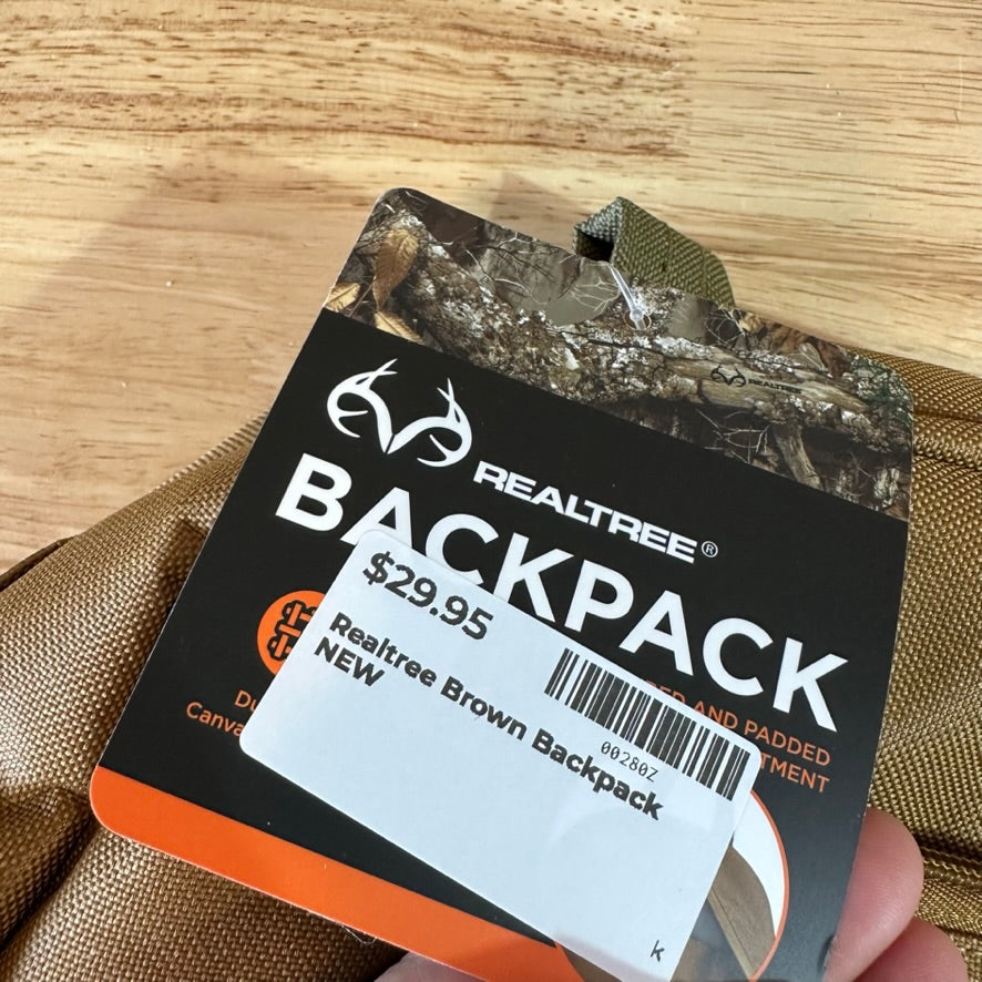Realtree Brown Backpack