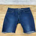 Levi's 811 Denim Blue Jean Shorts Cut Offs Womens 34