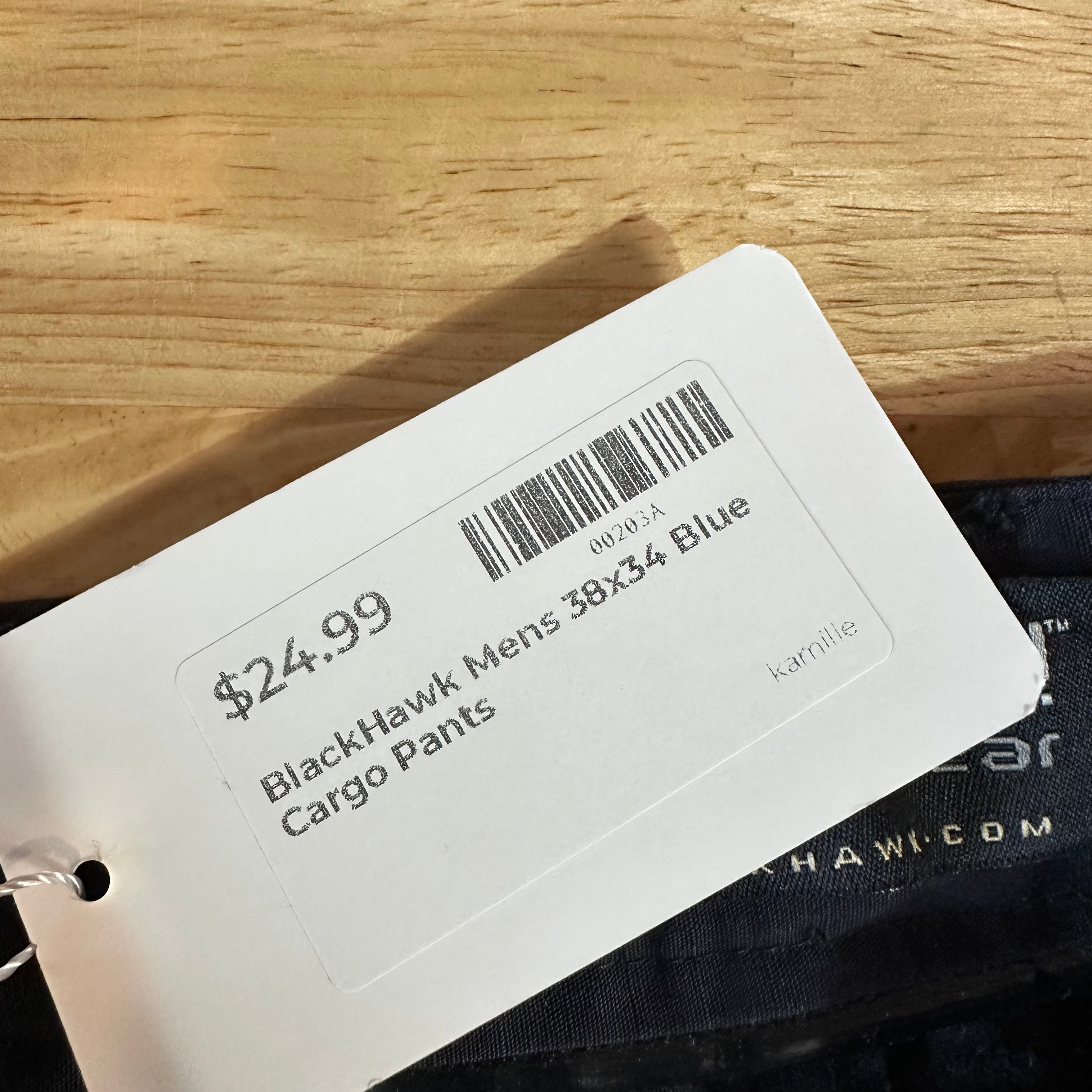 Blackhawk Mens 38x34 Blue Cargo Pants
