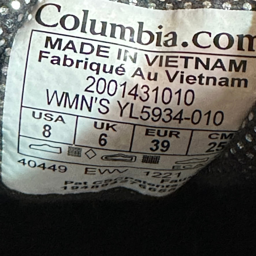 Columbia Womens 8 Black boots