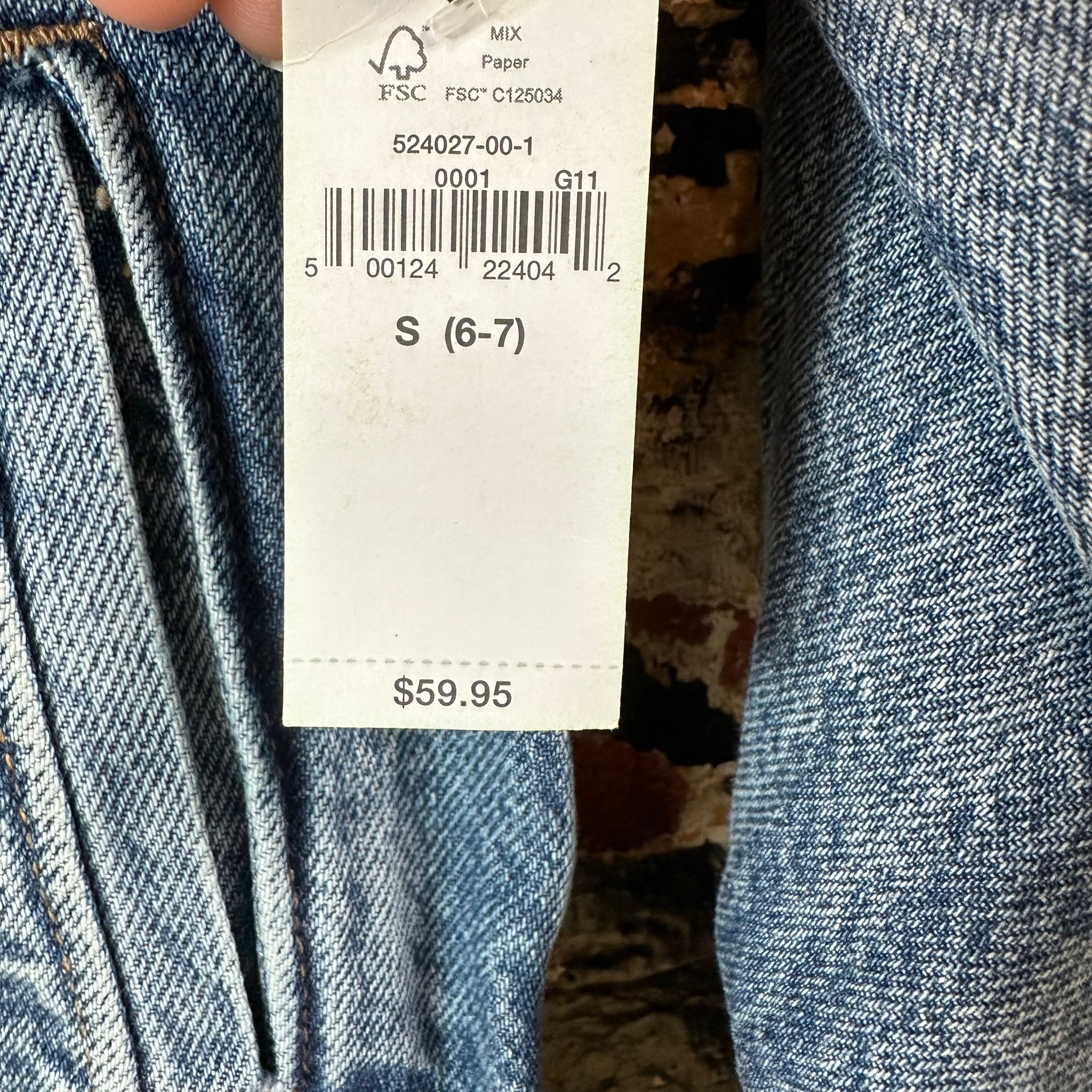 Gap Girls Small Jean Jacket NEW