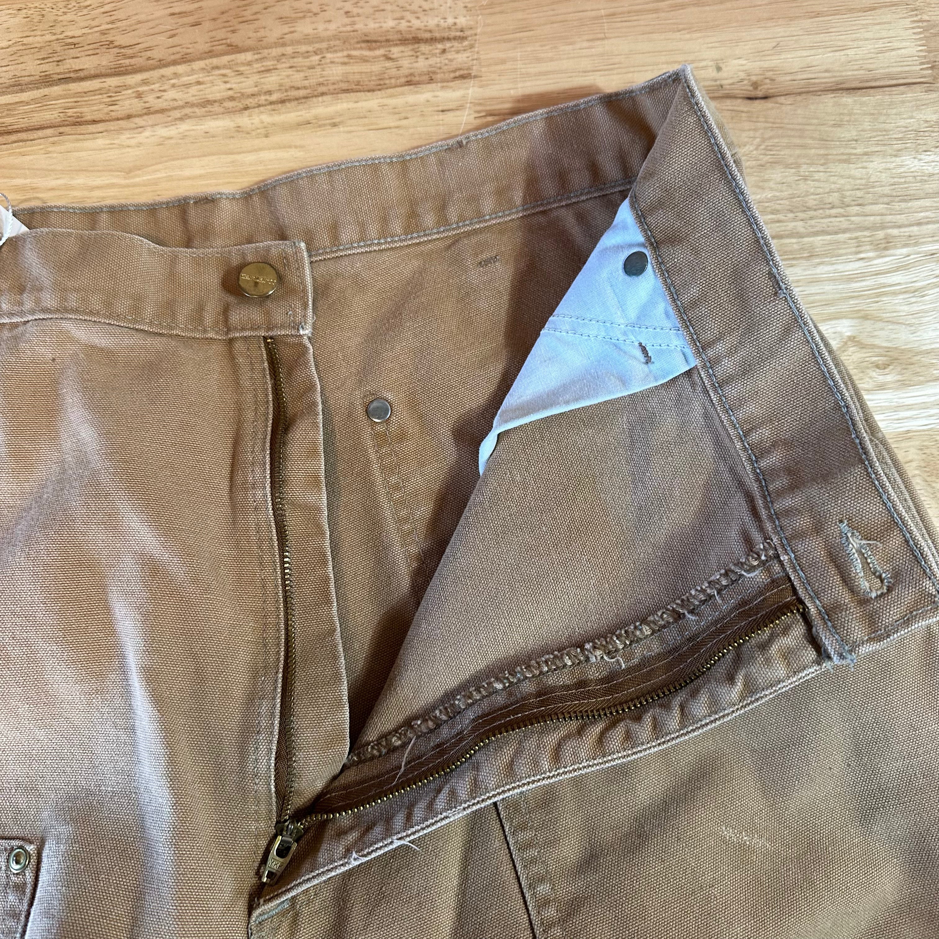 VTG Carhartt B01 BRN Mens 38x36 Double Knee Pants