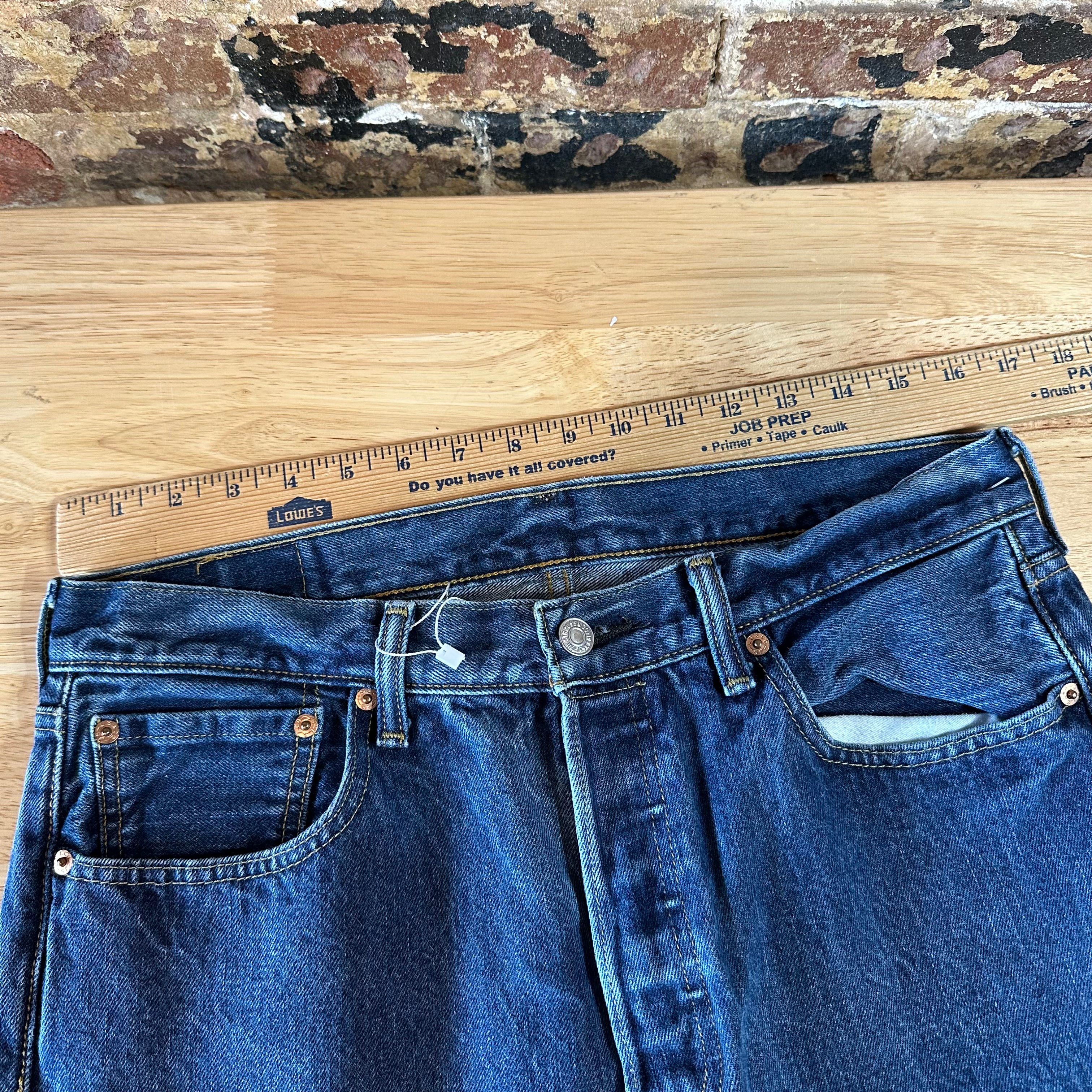 Levi's 501 Mens 33x32 Blue Jeans