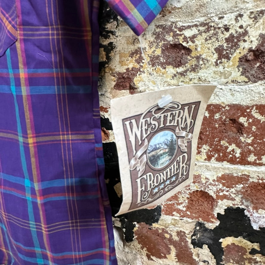 VTG Western Frontier Boys Large Western Shirt NEW
