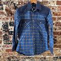 Wrangler Mens Medium Blue Western Shirt