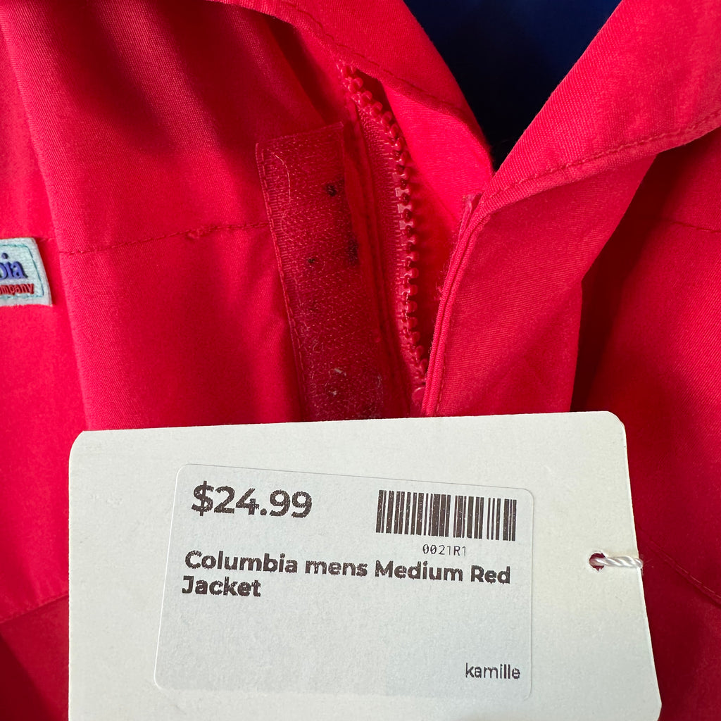 COLUMBIA Whirlibird Mens XL Winter Red Full Zip (no liner)